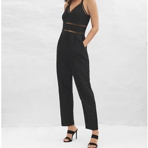 Express Black Lace Jumpsuit, 4